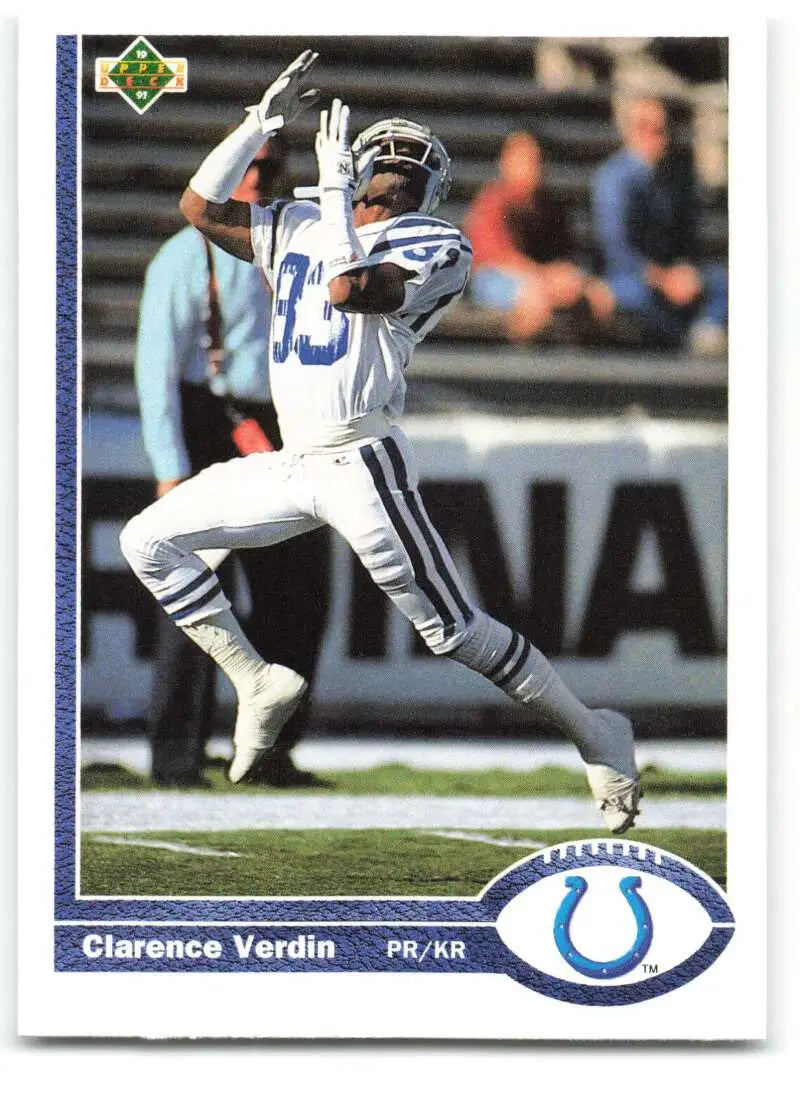 1991 Upper Deck #169 Clarence Verdin NM-MT Indianapolis Colts Football Card - Football Card Single