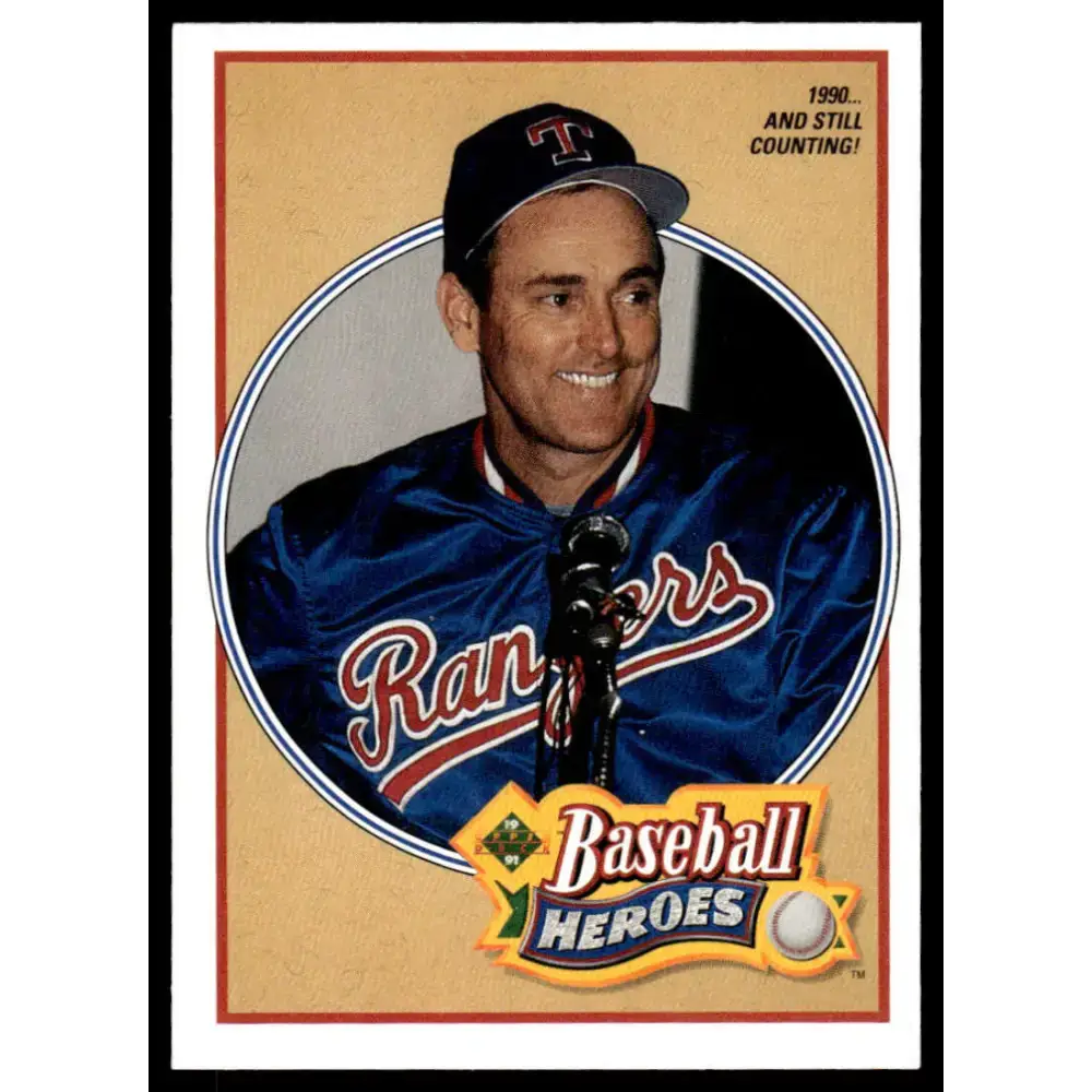 1991 Upper Deck #17 Nolan Ryan EX/NM Texas Rangers Baseball Card