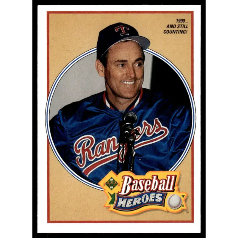 1991 Upper Deck #17 Nolan Ryan EX/NM Texas Rangers Baseball Card - Baseball Card Single