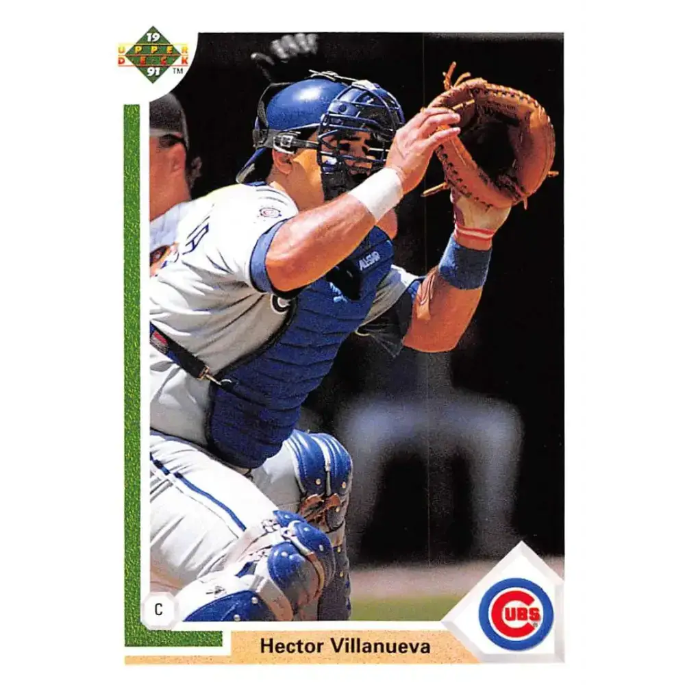 1991 Upper Deck #171 Hector Villanueva EX Excellent Chicago Cubs Baseball Card - Baseball Card Single