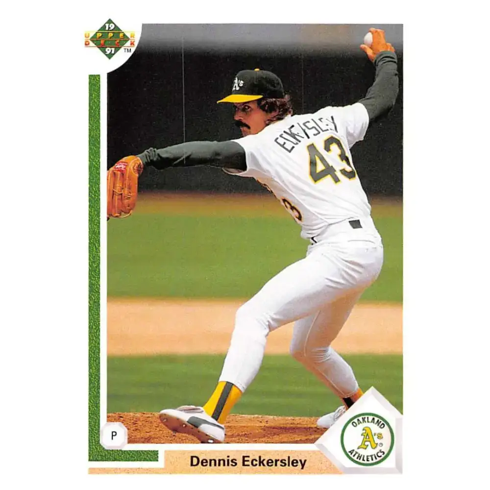 1991 Upper Deck #172 Dennis Eckersley EX Excellent Oakland Athletics Baseball Card