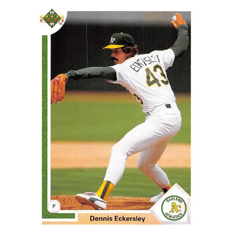 1991 Upper Deck #172 Dennis Eckersley EX Excellent Oakland Athletics Baseball Card