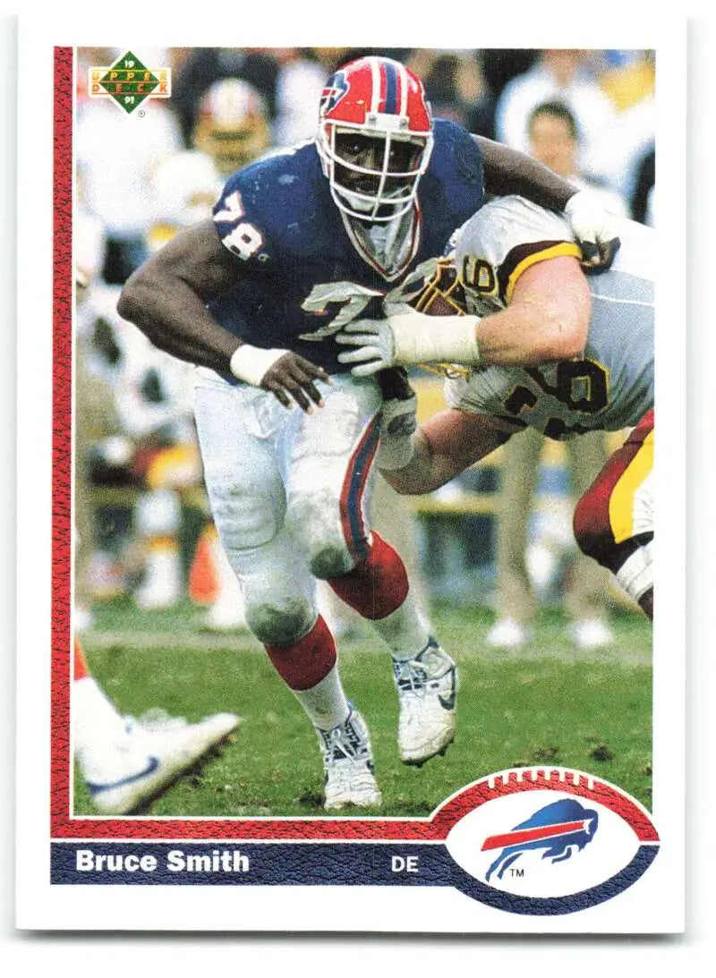 1991 Upper Deck #174 Bruce Smith NM-MT Buffalo Bills Football Card - Football Card Single