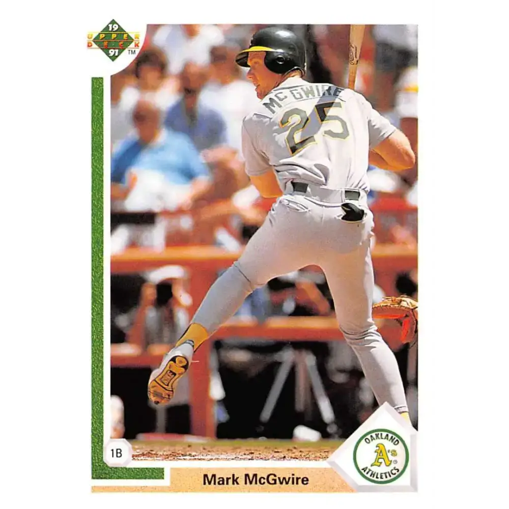 1991 Upper Deck #174 Mark McGwire EX Excellent Oakland Athletics Baseball Card - Baseball Card Single