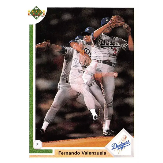 1991 Upper Deck #175 Fernando Valenzuela NM-MT Los Angeles Dodgers Baseball Card - Baseball Card Single