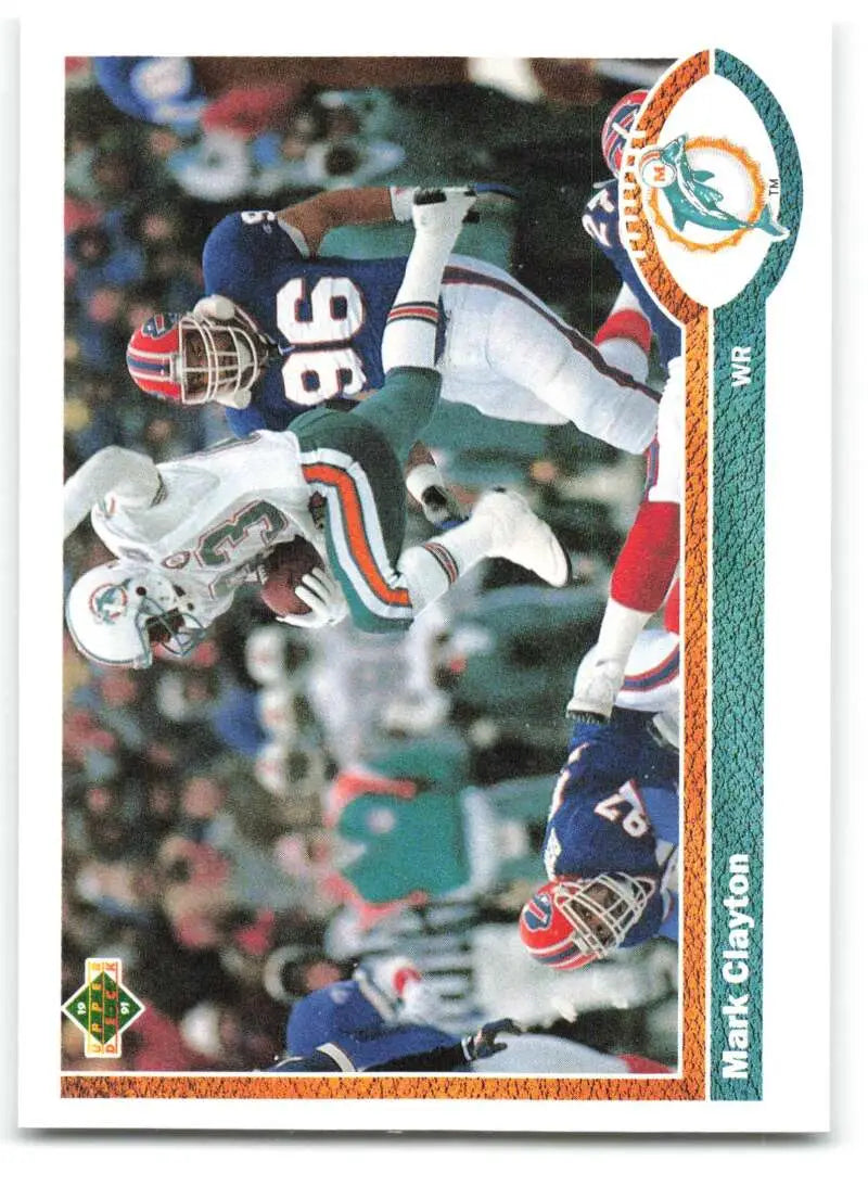 1991 Upper Deck #175 Mark Clayton NM-MT Miami Dolphins Football Card - Football Card Single