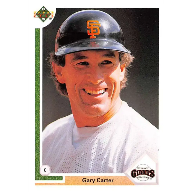 1991 Upper Deck #176 Gary Carter EX Excellent San Francisco Giants Baseball Card - Baseball Card Single