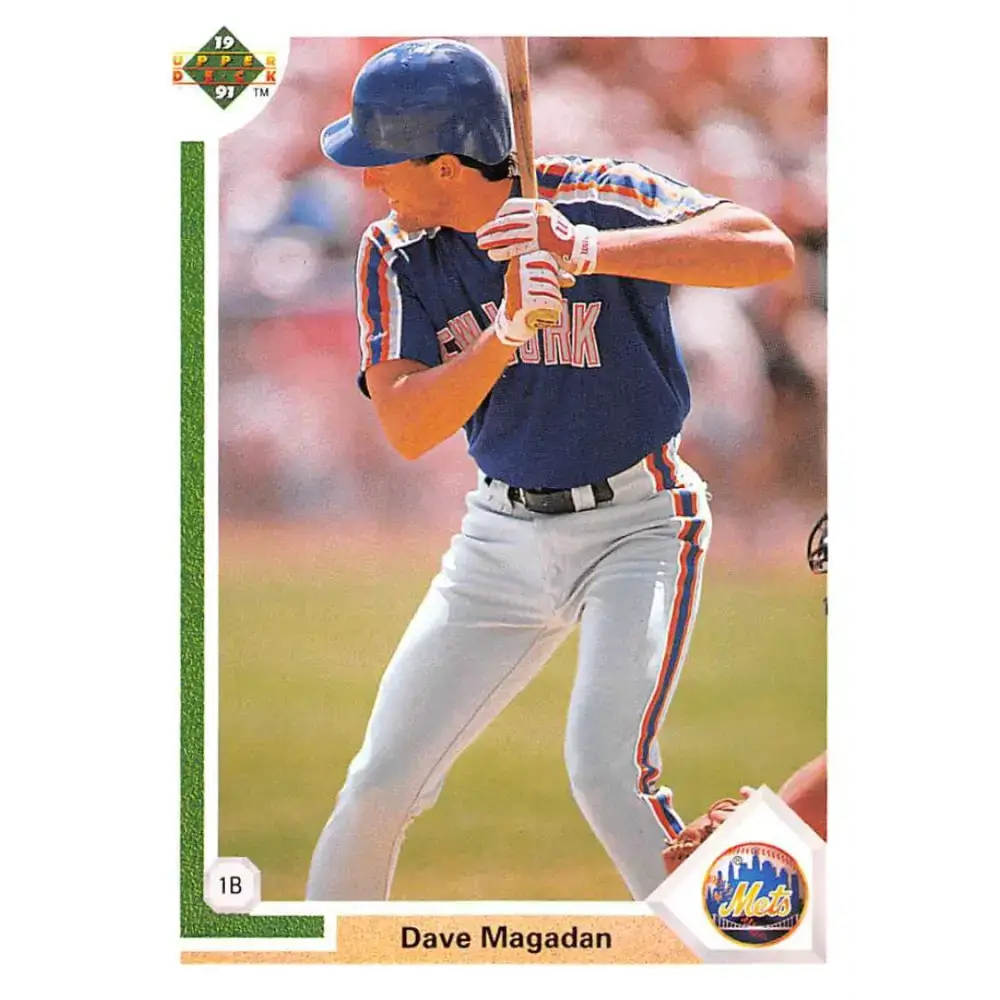 1991 Upper Deck #177 Dave Magadan EX Excellent New York Mets Baseball Card - Baseball Card Single