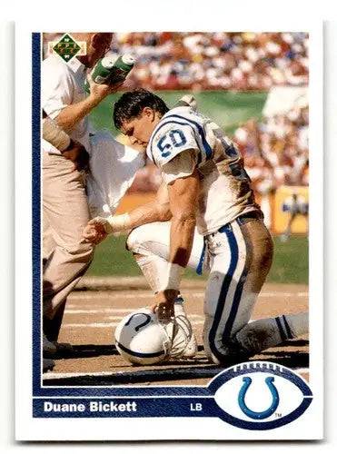 1991 Upper Deck #177 Duane Bickett Indianapolis Colts Football Cards ID:61221 - Football Card Single