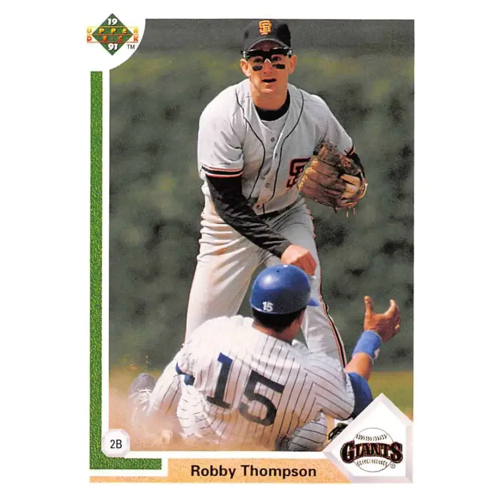 1991 Upper Deck #178 Robby Thompson EX Excellent San Francisco Giants Baseball Card - Baseball Card Single