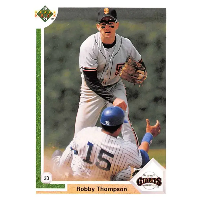 1991 Upper Deck #178 Robby Thompson EX Excellent San Francisco Giants Baseball Card - Baseball Card Single