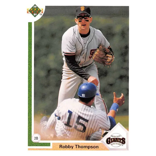 1991 Upper Deck #178 Robby Thompson NM-MT San Francisco Giants Baseball Card - Baseball Card Single