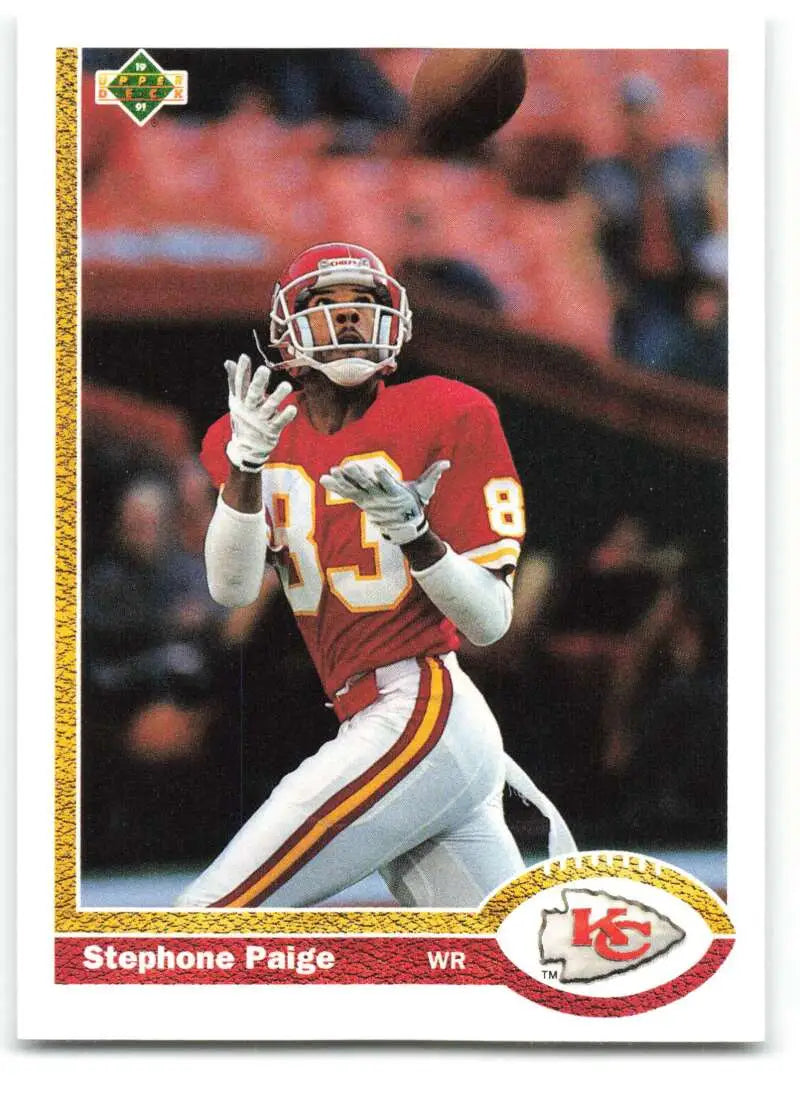 1991 Upper Deck #178 Stephone Paige NM-MT Kansas City Chiefs Football Card - Football Card Single