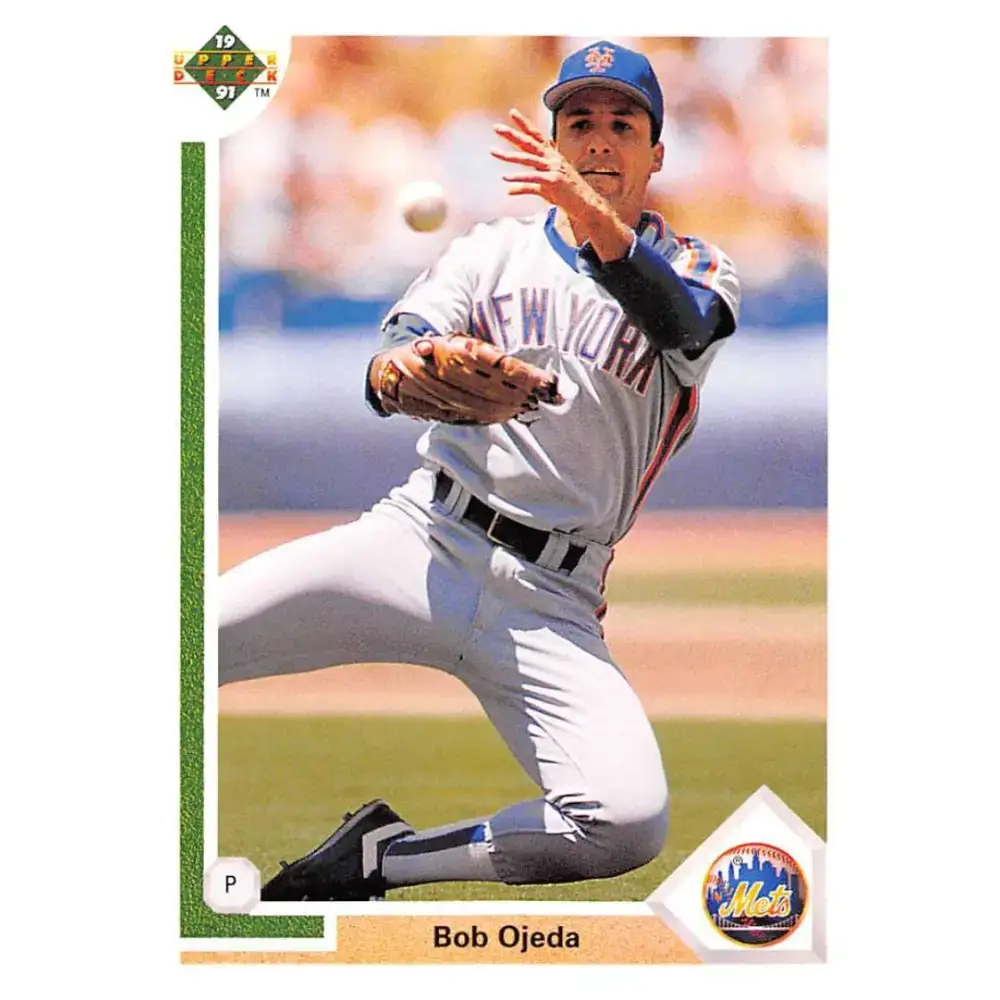 1991 Upper Deck #179 Bob Ojeda EX Excellent New York Mets Baseball Card - Baseball Card Single