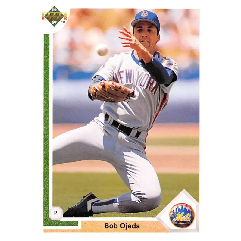 1991 Upper Deck #179 Bob Ojeda EX Excellent New York Mets Baseball Card - Baseball Card Single