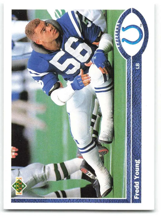 1991 Upper Deck #179 Fredd Young NM-MT Indianapolis Colts Football Card - Football Card Single