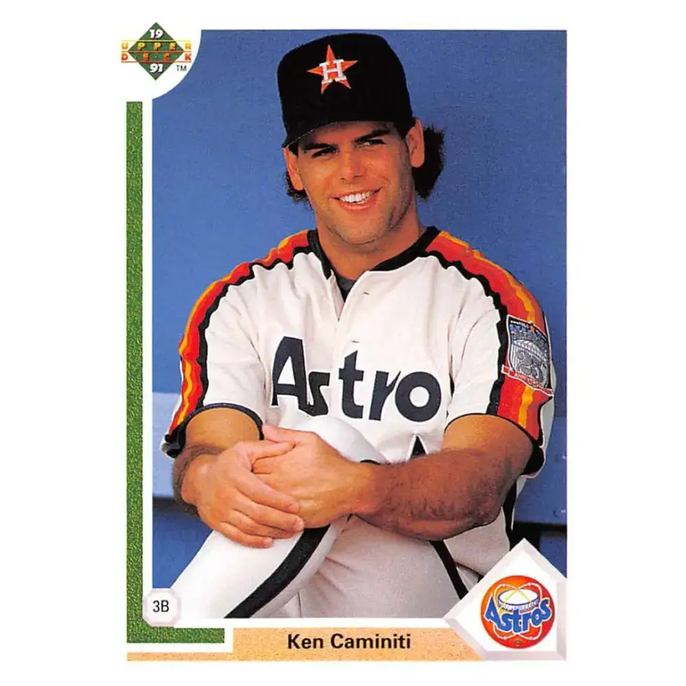 1991 Upper Deck #180 Ken Caminiti EX Excellent Houston Astros Baseball Card - Baseball Card Single