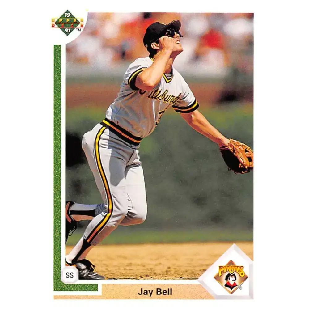 1991 Upper Deck #183 Jay Bell EX Excellent Pittsburgh Pirates Baseball Card - Baseball Card Single