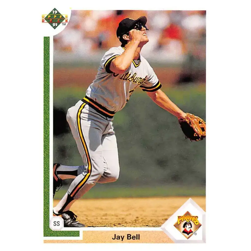 1991 Upper Deck #183 Jay Bell EX Excellent Pittsburgh Pirates Baseball Card - Baseball Card Single