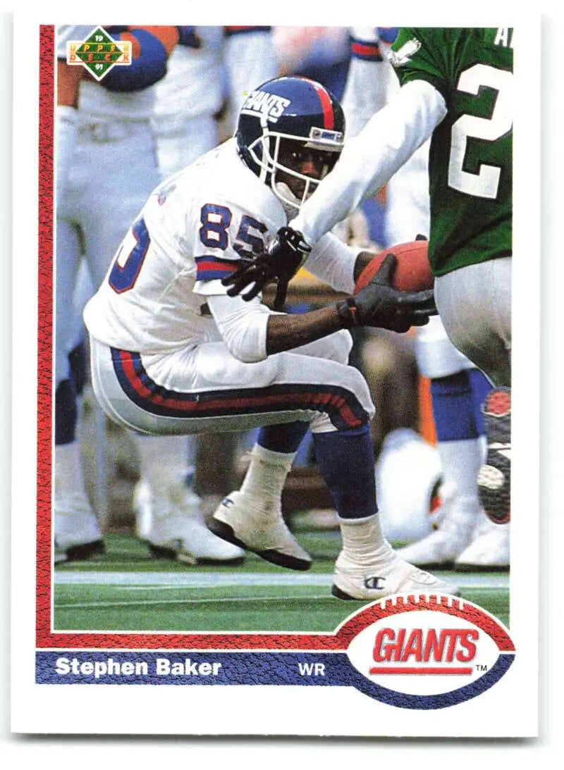 1991 Upper Deck #185 Stephen Baker NM-MT New York Giants Football Card - Football Card Single