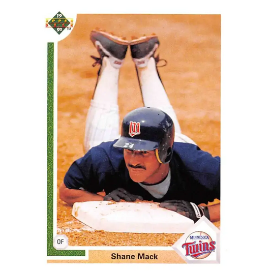 1991 Upper Deck #188 Shane Mack EX Excellent Minnesota Twins Baseball Card