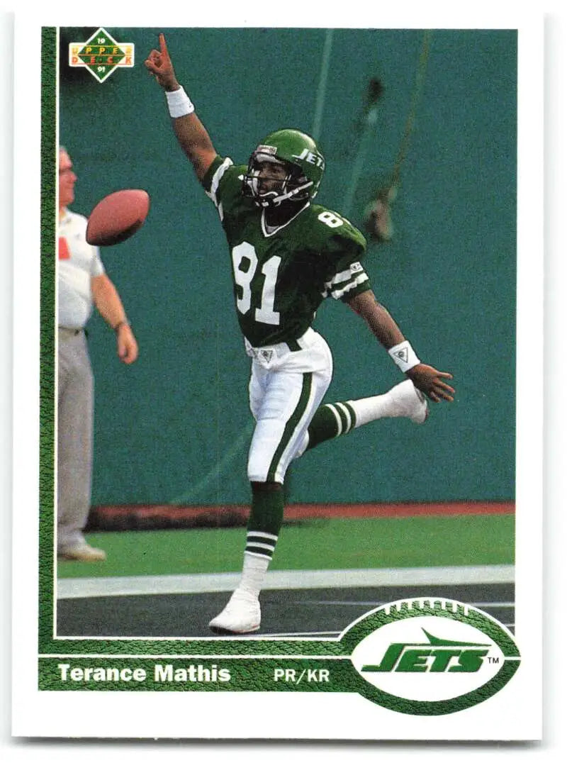 1991 Upper Deck #188 Terance Mathis NM-MT New York Jets Football Card - Football Card Single