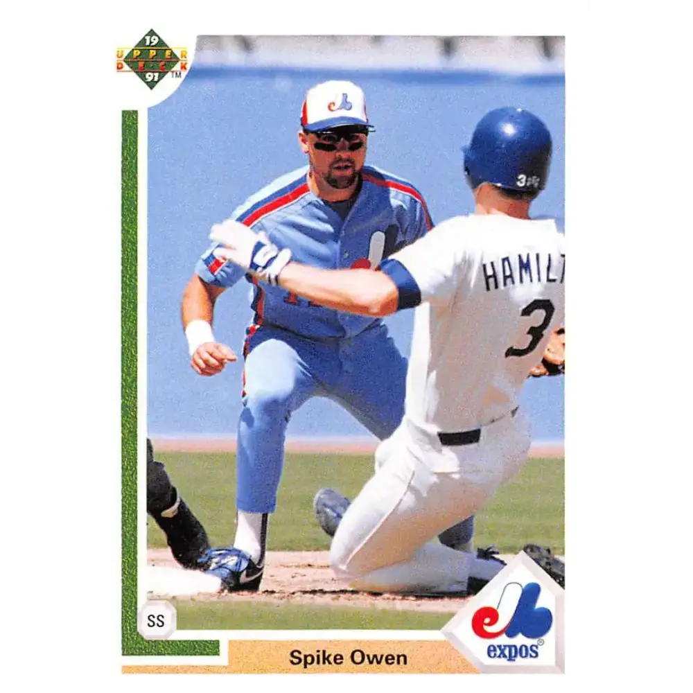1991 Upper Deck #189 Spike Owen NM-MT Montreal Expos Baseball Card - Baseball Card Single