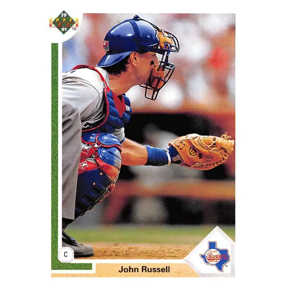 1991 Upper Deck #191 John Russell EX Excellent Texas Rangers Baseball Card - Baseball Card Single