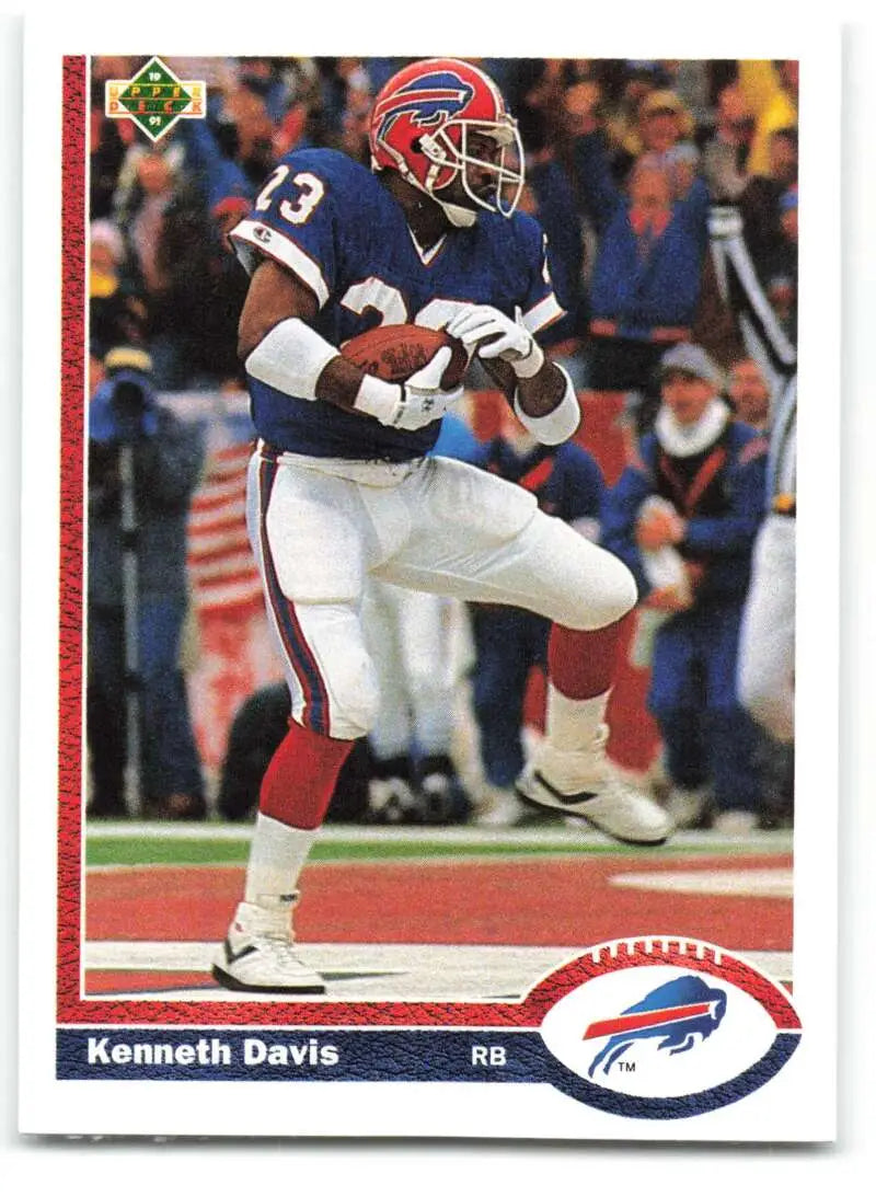 1991 Upper Deck #192 Kenneth Davis NM-MT Buffalo Bills Football Card - Football Card Single