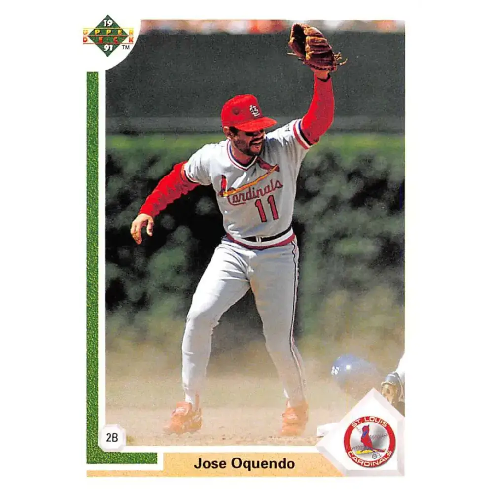 1991 Upper Deck #193 Jose Oquendo NM-MT St. Louis Cardinals Baseball Card - Baseball Card Single