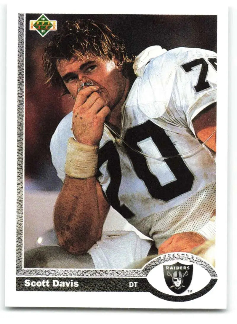 1991 Upper Deck #194 Scott Davis NM-MT Los Angeles Raiders Football Card - Football Card Single