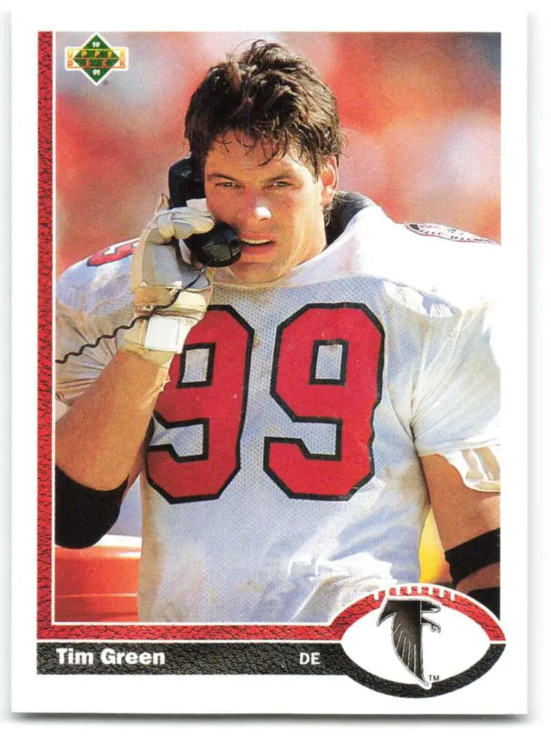 1991 Upper Deck #195 Tim Green NM-MT Atlanta Falcons Football Card - Football Card Single