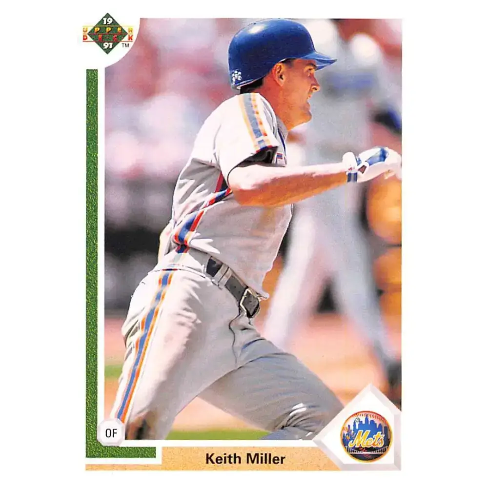 1991 Upper Deck #196 Keith Miller NM-MT New York Mets Baseball Card - Baseball Card Single