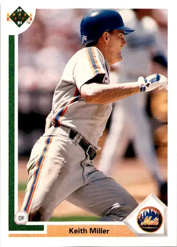1991 Upper Deck #196 Keith Miller NM Near Mint Mets ID:46137 - Baseball Card Single