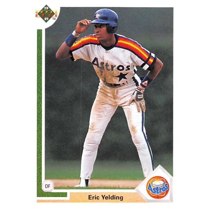 1991 Upper Deck #197 Eric Yelding NM-MT Houston Astros Baseball Card - Baseball Card Single