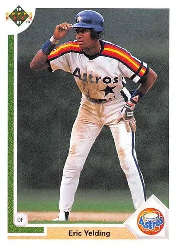 1991 Upper Deck #197 Eric Yelding NM Near Mint Astros ID:45981 - Baseball Card Single