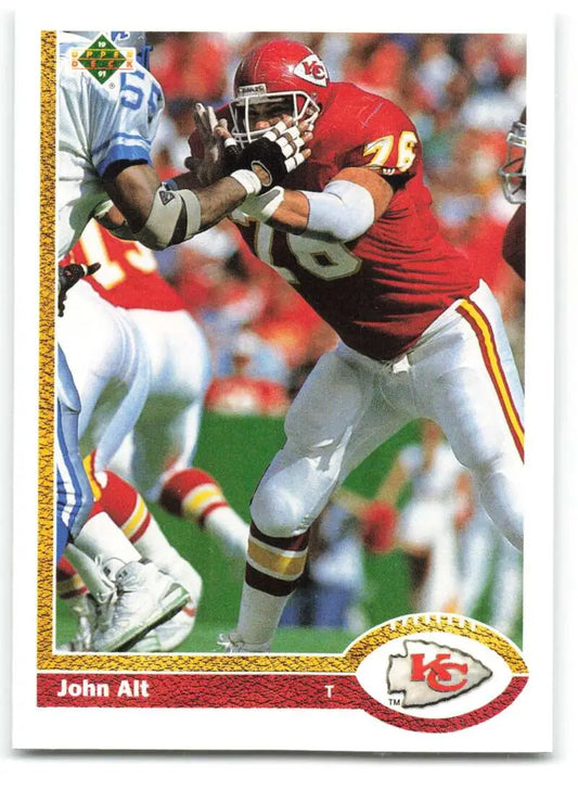 1991 Upper Deck #198 John Alt NM-MT Kansas City Chiefs Football Card - Football Card Single