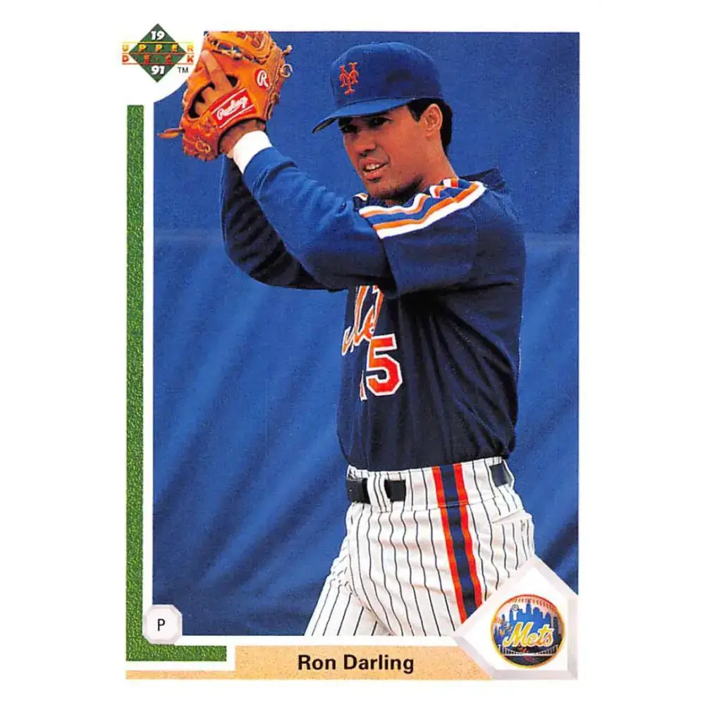 1991 Upper Deck #198 Ron Darling NM-MT New York Mets Baseball Card - Baseball Card Single