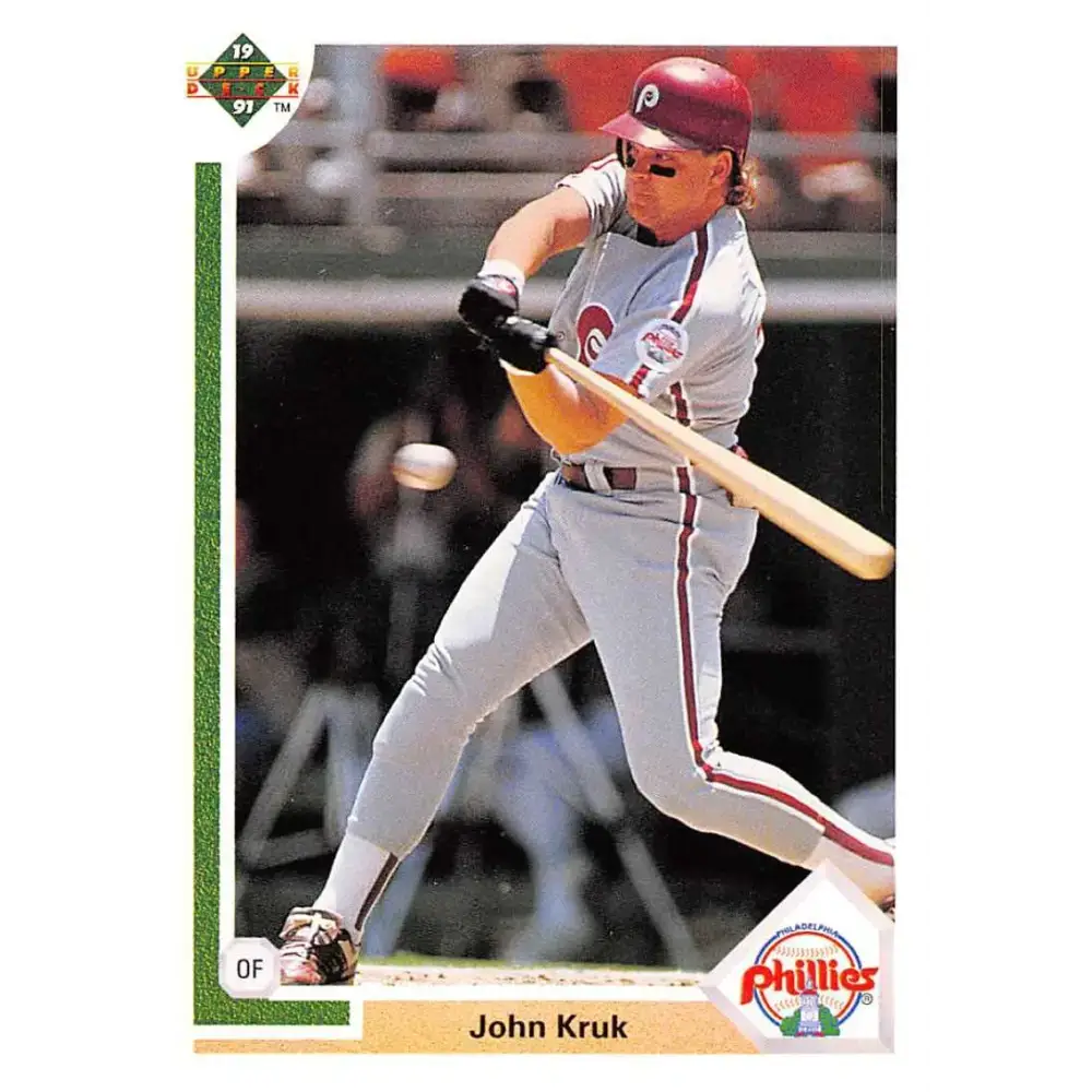 1991 Upper Deck #199 John Kruk NM-MT Philadelphia Phillies Baseball Card - Baseball Card Single