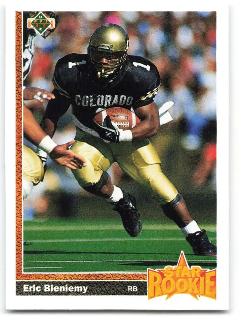 1991 Upper Deck #2 Eric Bieniemy NM-MT RC Rookie San Diego Chargers Football Card - Football Card Single