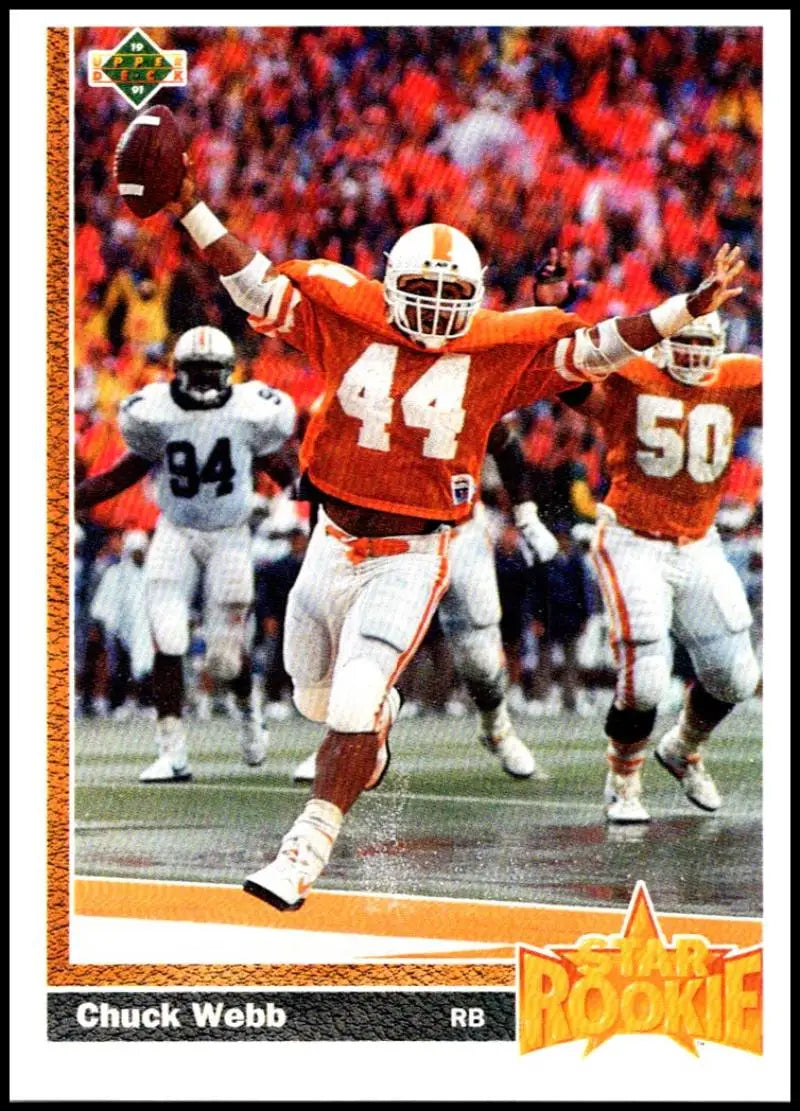 1991 Upper Deck #20 Chuck Webb NM-MT RC Rookie Green Bay Packers Football Card - Football Card Single