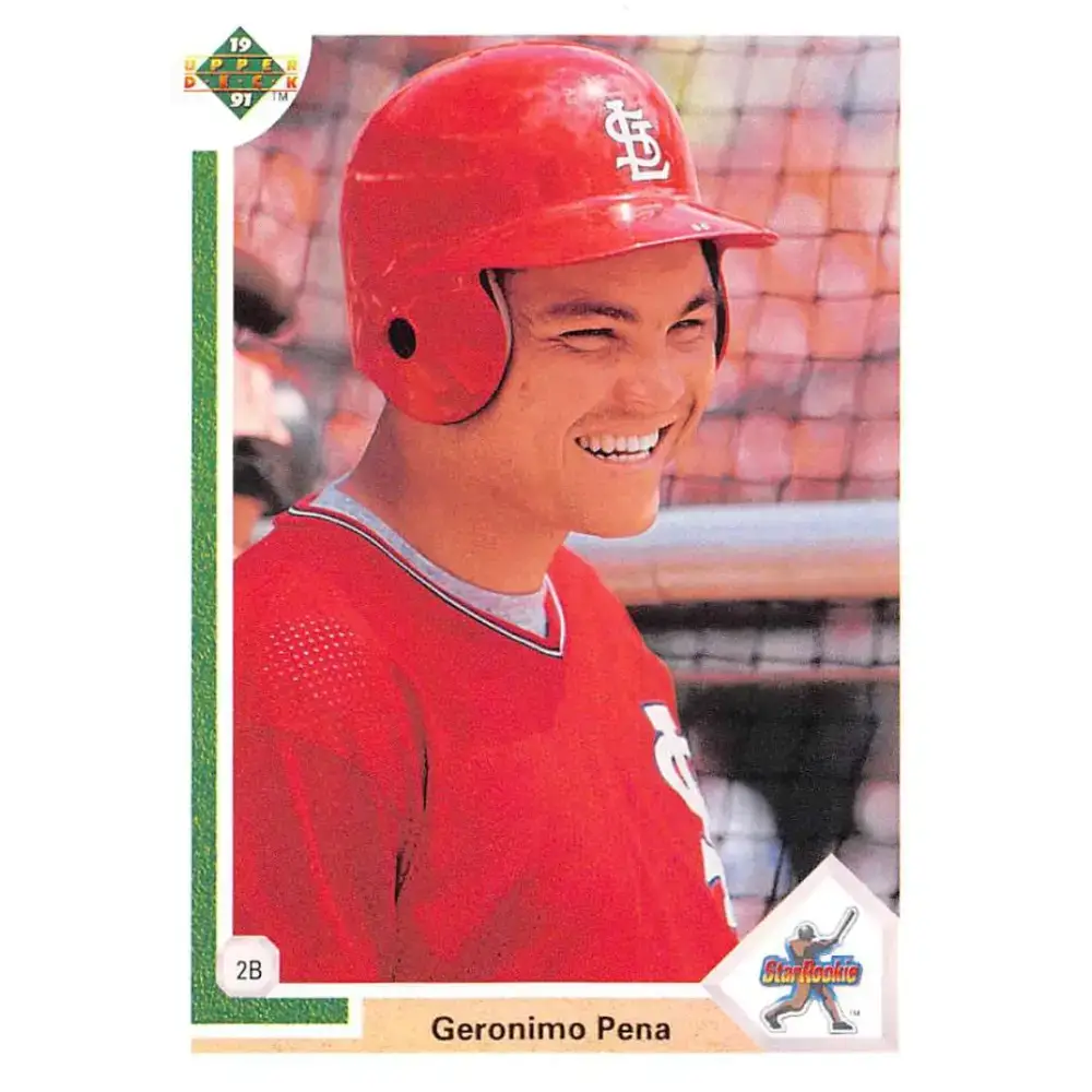 1991 Upper Deck #20 Geronimo Pena NM-MT St. Louis Cardinals Baseball Card - Baseball Card Single