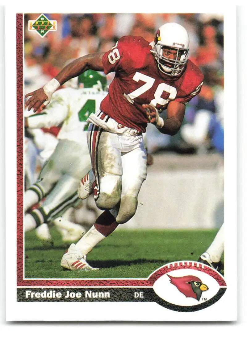 1991 Upper Deck #201 Freddie Joe Nunn NM-MT Phoenix Cardinals Football Card - Football Card Single