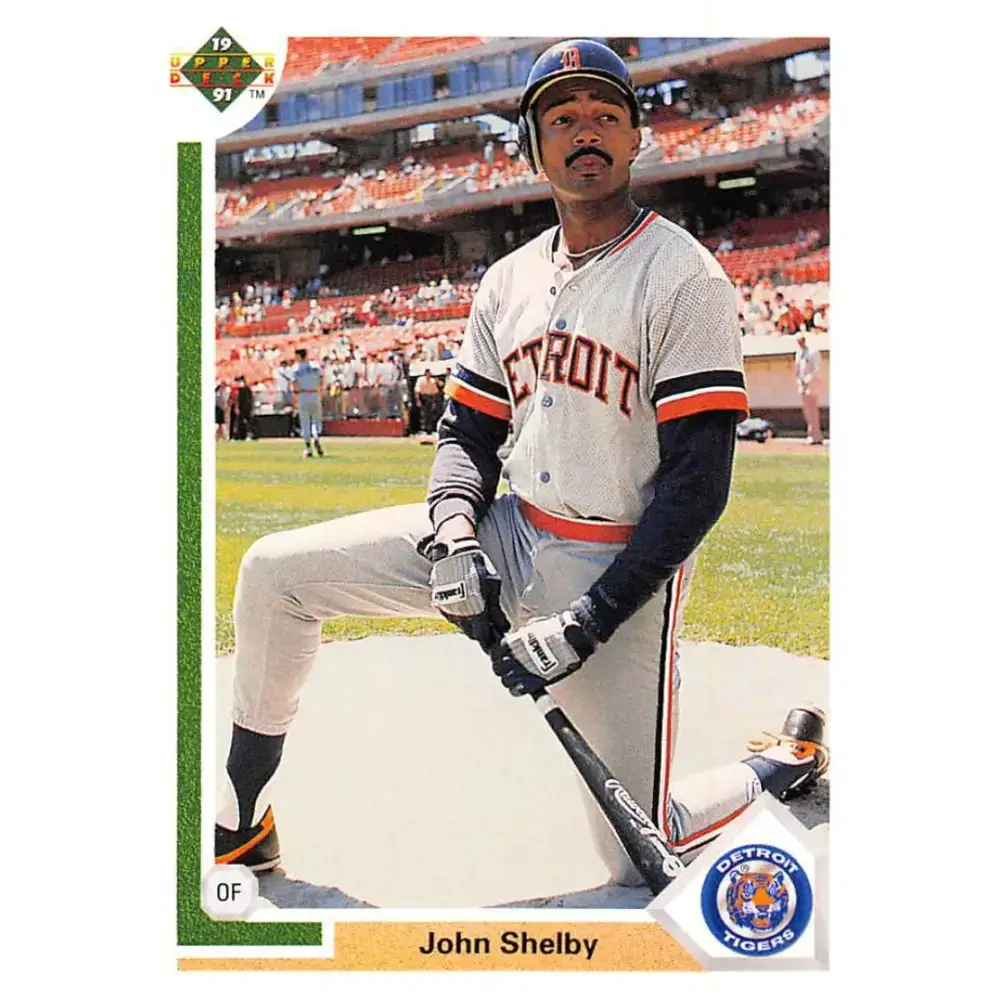 1991 Upper Deck #201 John Shelby NM-MT Detroit Tigers Baseball Card - Baseball Card Single