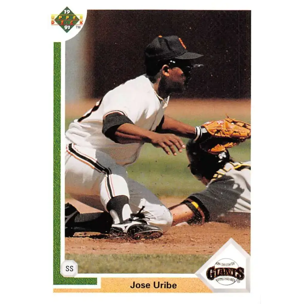 1991 Upper Deck #207 Jose Uribe NM-MT San Francisco Giants Baseball Card - Baseball Card Single