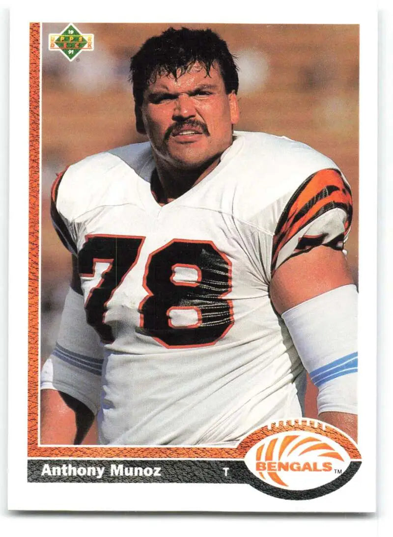 1991 Upper Deck #209 Anthony Munoz NM-MT Cincinnati Bengals Football Card - Football Card Single