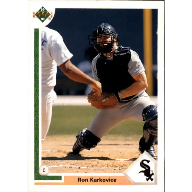 1991 Upper Deck #209 Ron Karkovice EX Excellent Chicago White Sox Baseball Card - Baseball Card Single