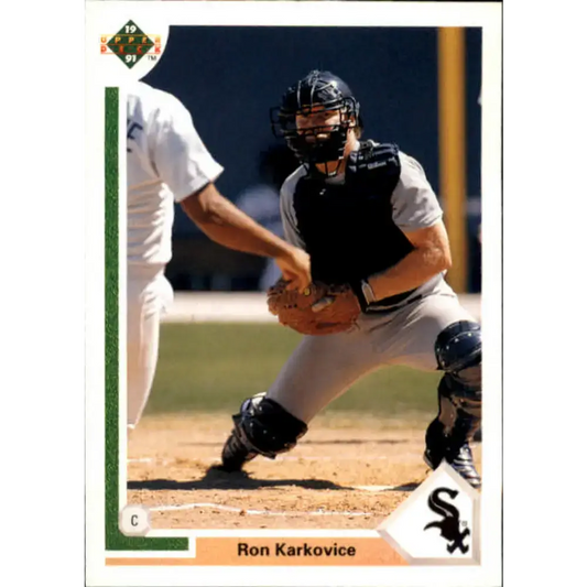 1991 Upper Deck #209 Ron Karkovice NM-MT Chicago White Sox Baseball Card - Baseball Card Single