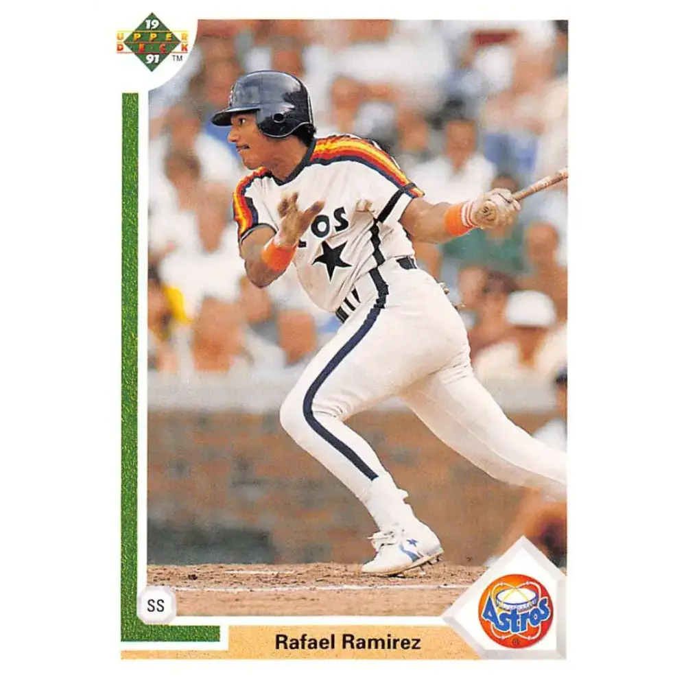 1991 Upper Deck #210 Rafael Ramirez NM-MT Houston Astros Baseball Card - Baseball Card Single