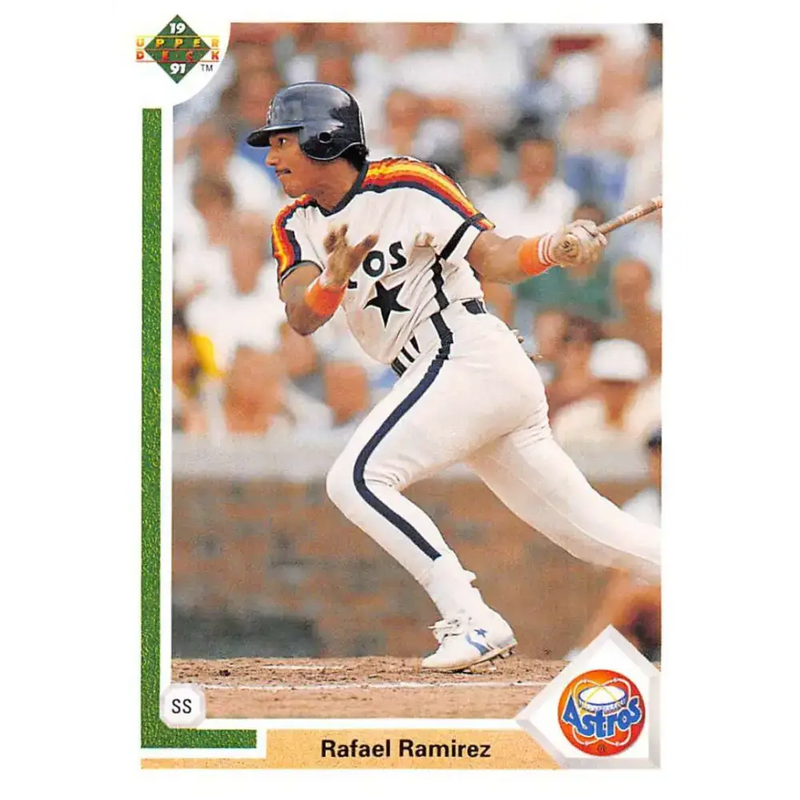 1991 Upper Deck #210 Rafael Ramirez NM-MT Houston Astros Baseball Card - Baseball Card Single